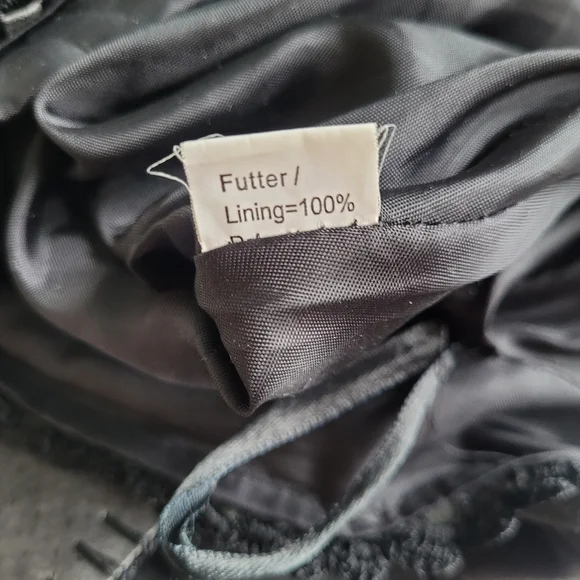 Vintage Black Suede Patchwork Miniskirt With Crochet Lace Trim 70s Boho 38 EU 6 - Picture 15 of 15